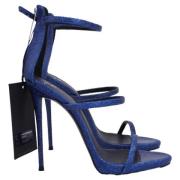 Giuseppe Zanotti Laeder klackskor Blue, Dam