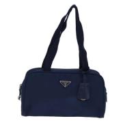 Prada Vintage Pre-owned Tyg prada-vskor Blue, Dam