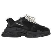 Balenciaga Vintage Pre-owned Polyester sneakers Black, Herr