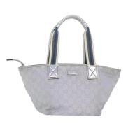 Gucci Vintage Pre-owned Canvas totevskor Gray, Dam