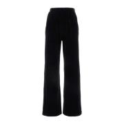 Dolce & Gabbana Svarta chenille joggers Black, Dam