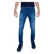 Tommy Jeans Blå Zip & Button Jeans med Fickor Blue, Herr