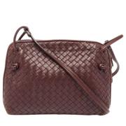 Bottega Veneta Vintage Pre-owned Laeder axelremsvskor Red, Dam