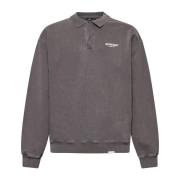 Represent Klubb LS Polo Sweatshirt Gray, Herr