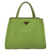 Prada Vintage Pre-owned Tyg prada-vskor Green, Dam