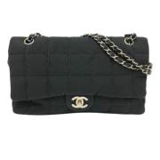 Chanel Vintage Pre-owned Canvas chanel-vskor Black, Dam