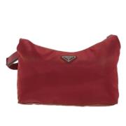 Prada Vintage Pre-owned Tyg prada-vskor Red, Dam