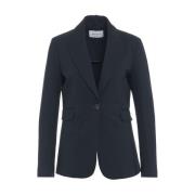 Gender Italiensk Blazer med Spetsiga Revers Blue, Dam