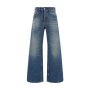 MM6 Maison Margiela Vintage Loose Fit Jeans Blue, Dam