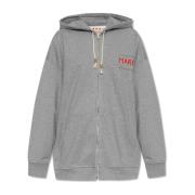 Marni Sweatshirt med logotyp Gray, Dam