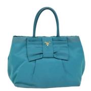 Prada Vintage Pre-owned Tyg prada-vskor Blue, Dam