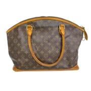 Louis Vuitton Vintage Pre-owned Tyg handvskor Brown, Dam