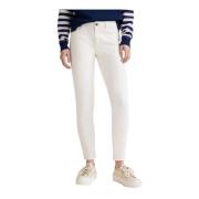 Desigual Vit Plain Zip Button Dam Jeans White, Dam