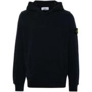 Stone Island Indigo Compass Hoodie Blue, Herr