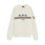 A.p.c. Adam Sweatshirt för Män Beige, Dam