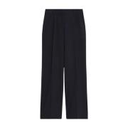 Max Mara Weekend Palazzo Wool Pants med Viigis Blue, Dam