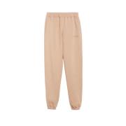 Max Mara Joggingbyxor i mjuk bomullsfleece Beige, Dam