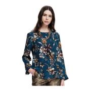 Max Mara Harald Silk Ss22 Kollektion Blue, Dam