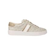 Michael Kors Randig Lace-Up Damsneakers Beige, Dam