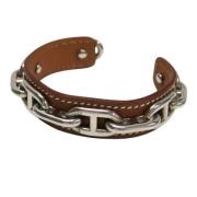 Hermès Vintage Pre-owned Laeder armband Brown, Dam