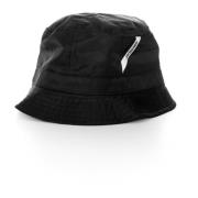 Jacquemus Nylon Bucket Hat med Logo Band Black, Herr