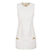 Stella McCartney Vit Elegant Klänning Aw24 White, Dam