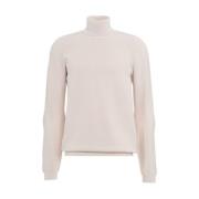 AlphaTauri Logo Patch Turtleneck Sweater White, Herr