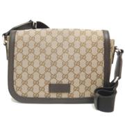 Gucci Vintage Pre-owned Canvas gucci-vskor Beige, Dam