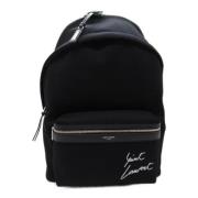 Yves Saint Laurent Vintage Pre-owned Canvas axelremsvskor Black, Dam