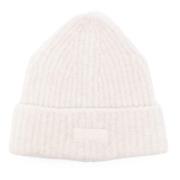 Autry Räfflad Beanie Mössa Ivory Applikation White, Herr