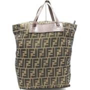 Fendi Vintage Pre-owned Canvas totevskor Brown, Dam