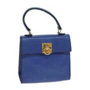 Celine Vintage Pre-owned Laeder handvskor Blue, Dam