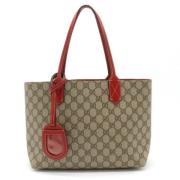 Gucci Vintage Pre-owned Canvas gucci-vskor Beige, Dam