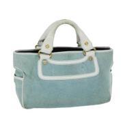 Celine Vintage Pre-owned Mocka handvskor Blue, Dam