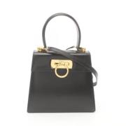 Salvatore Ferragamo Pre-owned Pre-owned Laeder handvskor Black, Dam