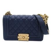 Chanel Vintage Pre-owned Laeder chanel-vskor Blue, Dam