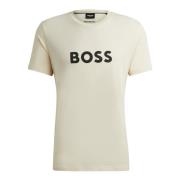 Boss Ekologisk Bomull Herr T-shirt Beige, Herr