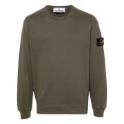 Stone Island Ekologisk Bomull Crewneck Sweatshirt Brown, Herr