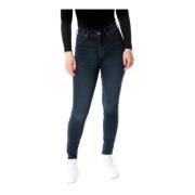 Lee Hög Midja Skinny Fit Jeans Blue, Dam