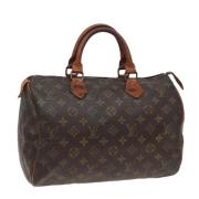 Louis Vuitton Vintage Pre-owned Canvas handvskor Brown, Dam