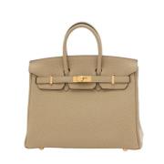 Hermès Vintage Pre-owned Laeder handvskor Beige, Dam