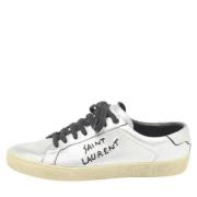 Yves Saint Laurent Vintage Pre-owned Laeder sneakers Gray, Dam