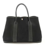 Hermès Vintage Pre-owned Canvas handvskor Black, Dam