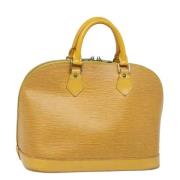 Louis Vuitton Vintage Pre-owned Laeder handvskor Yellow, Dam