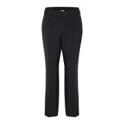 My Essential Wardrobe Skräddad Straight Pant Svart Black, Dam