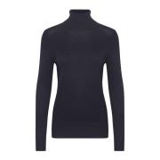 Saint Tropez Night Sky Rollneck Pullover Sweater Blue, Dam