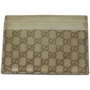 Gucci Vintage Pre-owned Canvas plnbcker Beige, Dam