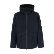 Stone Island Svart Bomull Ventail Kappor Black, Herr