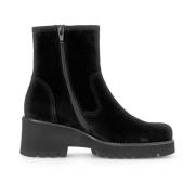 Gabor Elegant mocka ankelboot - svart Black, Dam