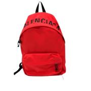 Balenciaga Vintage Pre-owned Tyg ryggsckar Red, Dam